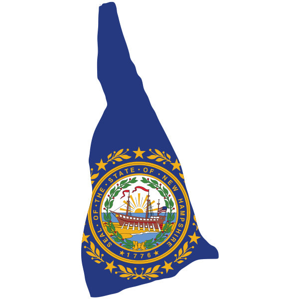 STP327 - New Hampshire Flag Cutout