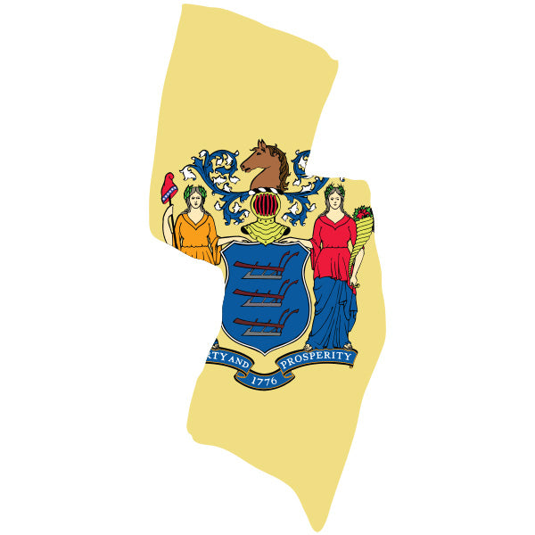 STP335 - New Jersey Flag Cutout