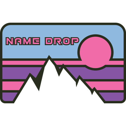 GRTO128 - Retro Mountain Badge