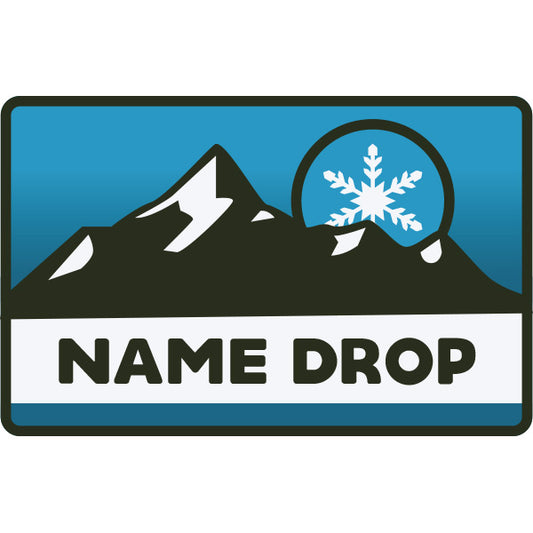 GRTO130 - Retro Snowflake Badge
