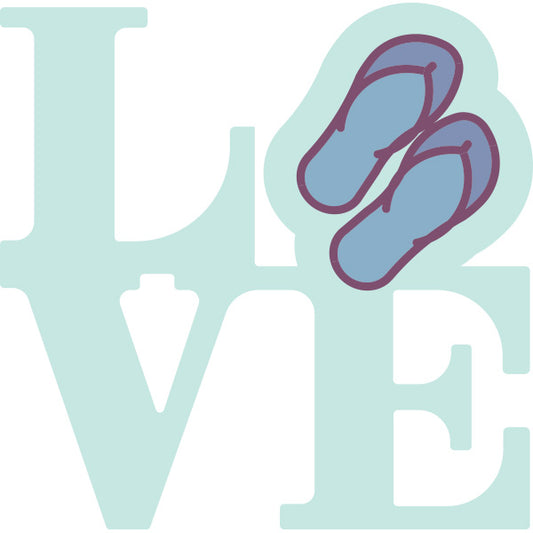LOVE109 - Love Flip Flops
