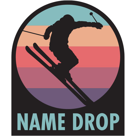SPRT139 - Skier Badge (Pastel)