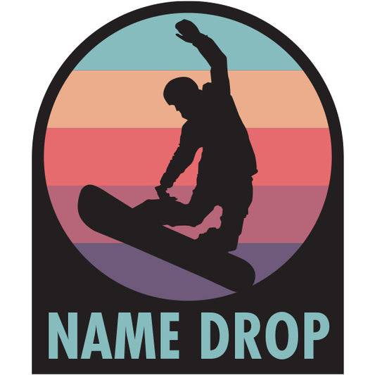 SPRT141 - Snowboarder Badge (Pastel)