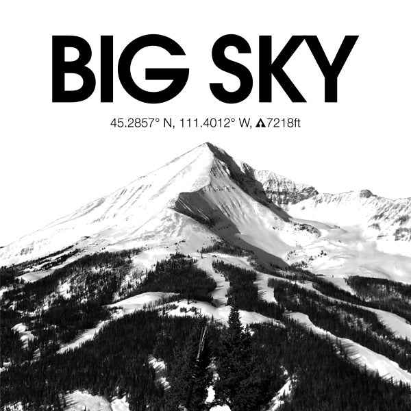 UST210 - Big Sky Lone Peak Raw Print